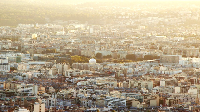 巴黎第十五区鸟瞰图视频素材