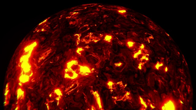 熔岩星球的3D动画视频下载