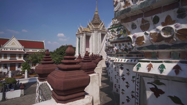 Wat Arun Ratchavararam(黎明神殿)，曼谷，泰国，东南亚，亚洲视频素材