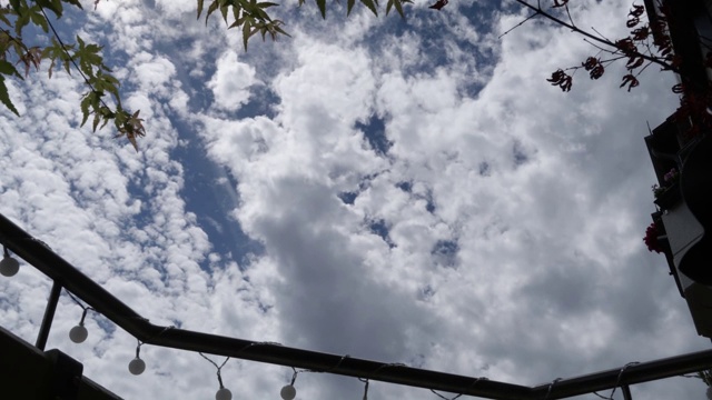在德国前首都波恩上空掠过的云的时间间隔。视频下载