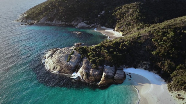 鸟瞰图奥尔巴尼西澳大利亚- 4K无人机视频素材