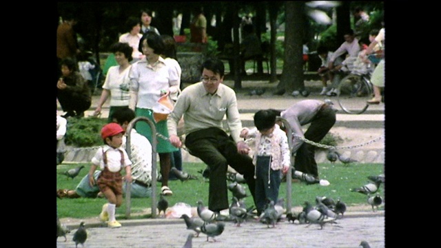 Seq。享受广岛纪念公园的家庭;1975视频下载