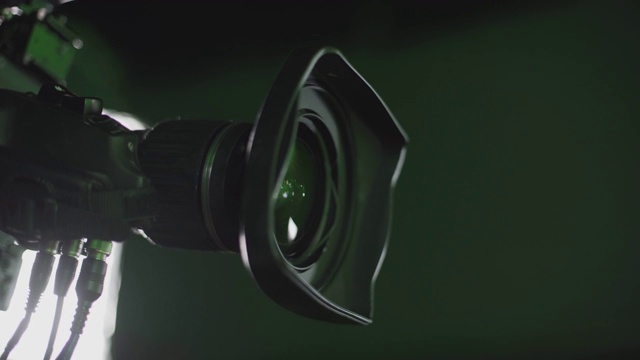 数码专业摄像机对焦镜头视频素材