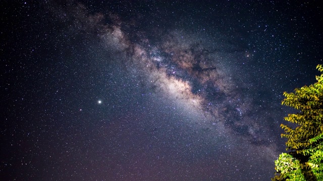 时间流逝的天空和银河系恒星星系视频素材