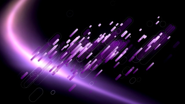 紫色的痕迹和蝴蝶结在黑色的背景上视频素材