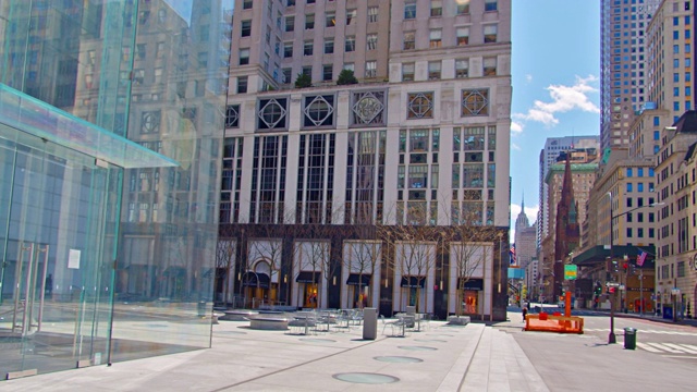 纽约的大苹果店。视频下载