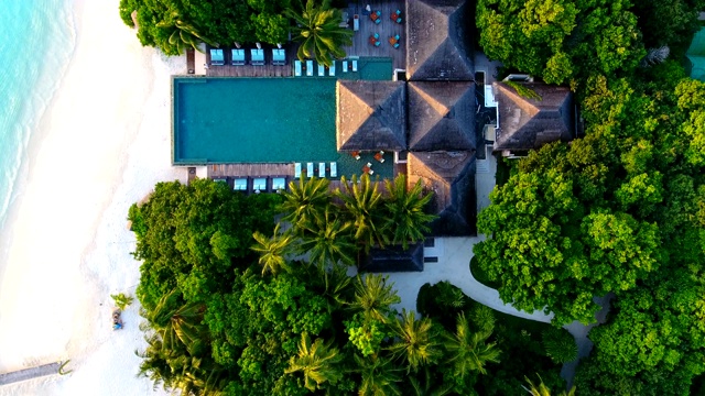 热带天堂，马尔代夫豪华度假视频素材