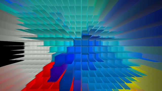 彩色块放大到空间-动画视频素材