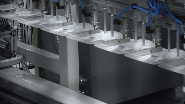 在现代光伏工厂使用激光铺设太阳能板串的工艺视频下载