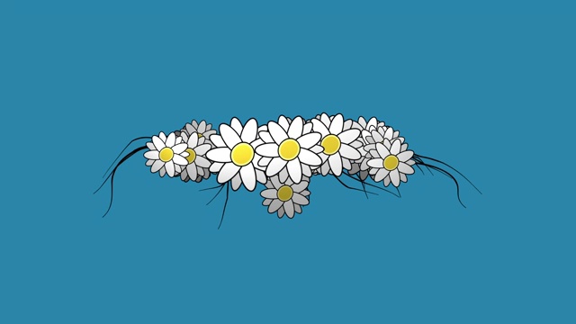 花卉装饰图案动画7视频素材