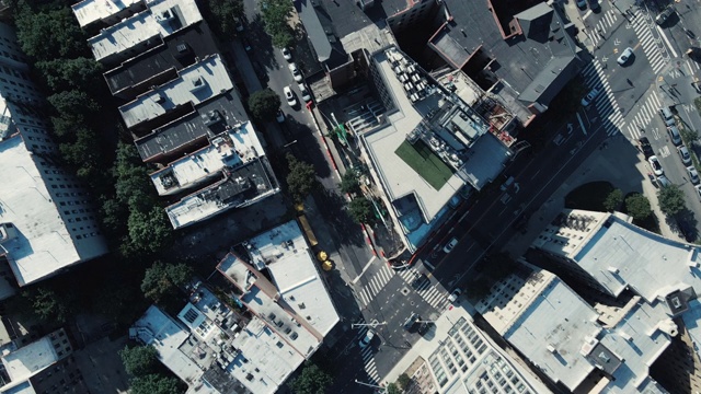 纽约市布鲁克林屋顶鸟瞰图视频下载