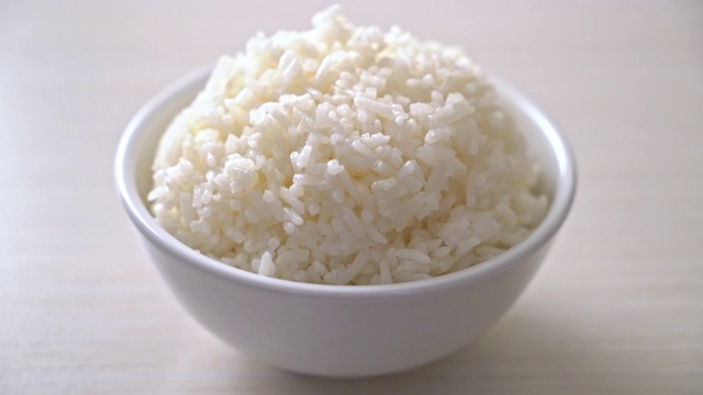 泰国茉莉花白米饭视频素材