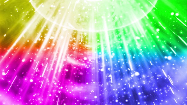 彩虹灯光下的背景动画视频下载