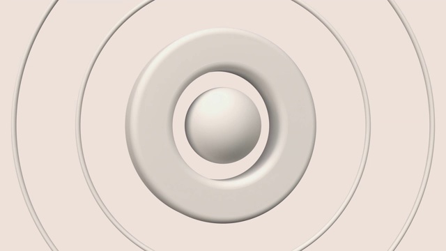 白球圆三维渲染抽象运动视频素材