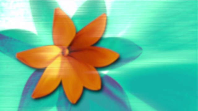 花卉形状的抽象背景在帧中移动视频下载