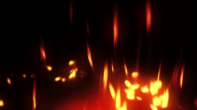 流动的火花，红橙色的散焦光运动视频下载