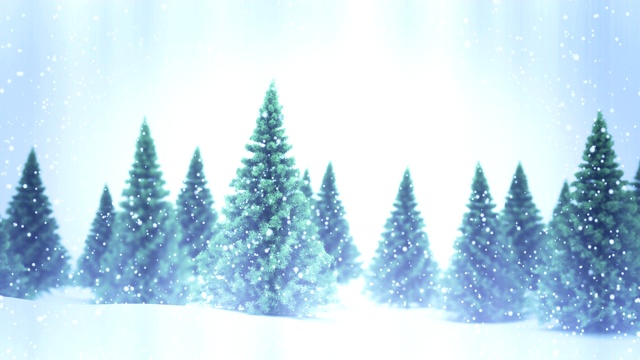 冬季景观无缝循环背景视频素材
