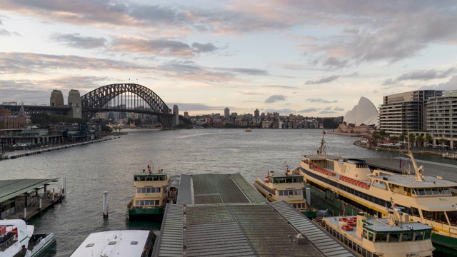 环形码头，悉尼，新南威尔士州，澳大利亚视频素材