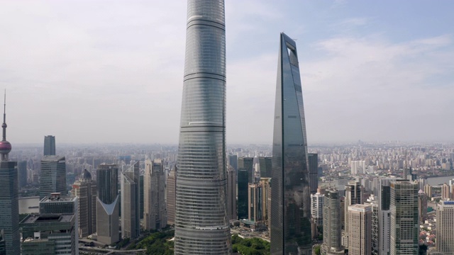 上海鸟瞰图视频素材