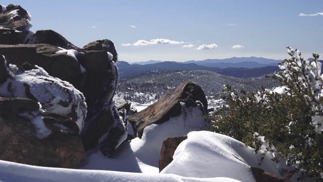 放大加州的雪山美景视频下载
