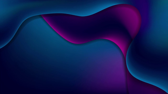 深蓝色紫罗兰色平滑液体波抽象运动背景视频素材