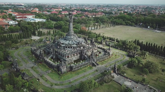 印尼巴厘岛，Bajra Sandhi Monument / den巴萨视频下载