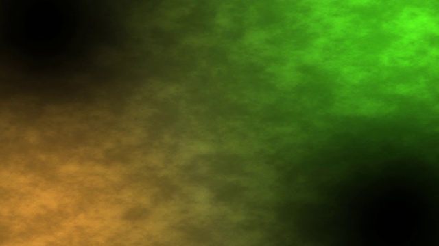 关于黄色和绿色背景上的烟雾漂浮的动画。60 fps视频素材
