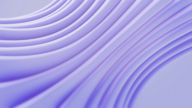 美丽的干净和软的背景动画。紫色抽象简单可循环的三维圆运动图形设计。视频素材
