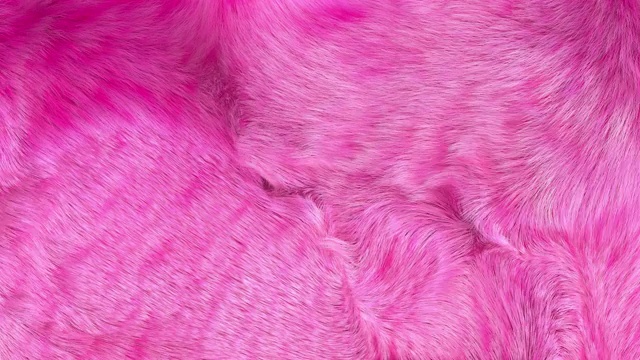 粉色毛皮背景3D生成4K视频素材