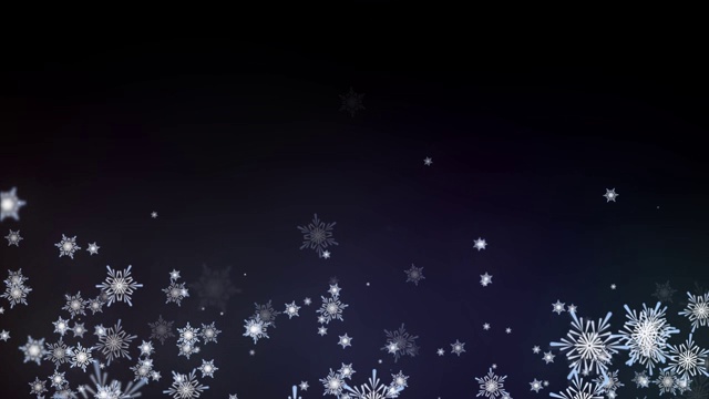 圣诞魔术雪雪阿尔法层无缝循环4K库存视频-使用屏幕模式视频素材