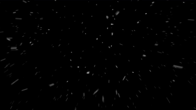 4K真实的雪覆盖，查看湍流快速速度，alpha通道，无缝循环视频素材