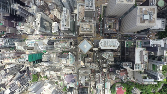 香港市区鸟瞰图2视频下载
