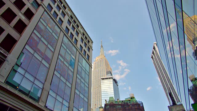 纽约的天际线。帝国大厦视频素材