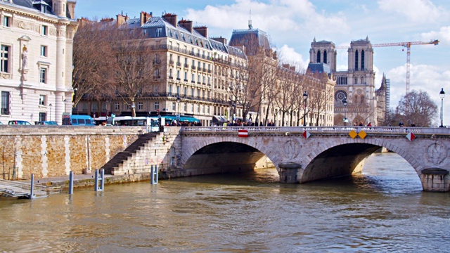 巴黎城市景观视频素材