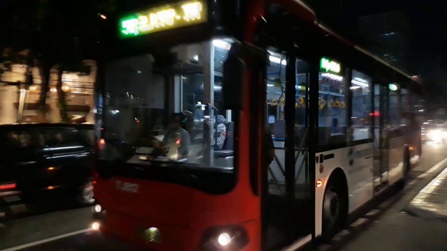 雅加达市区公共汽车视频素材
