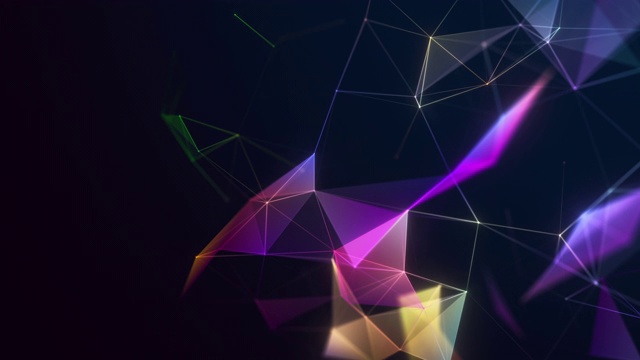 抽象彩色技术背景与几何图案视频下载