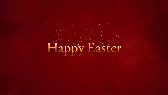 上面写着复活节快乐的视频。视频素材