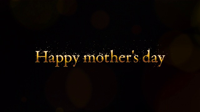 有“母亲节快乐”字样的视频。视频素材