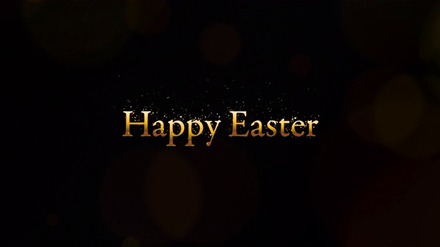 上面写着复活节快乐的视频。视频素材