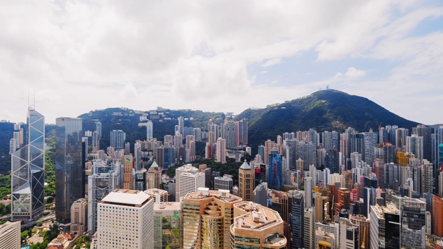 香港摩天大楼和天际线，中国视频下载