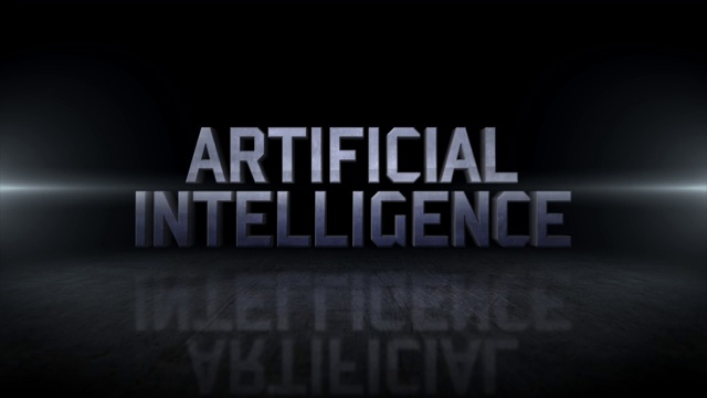 人工智能字4K商业数字技术概念股票视频视频下载
