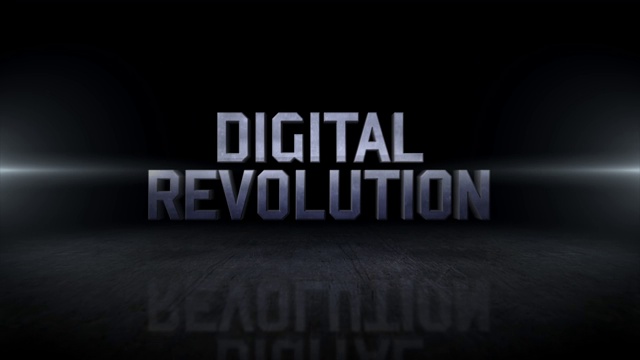 数字革命词4K商业数字技术概念股票视频视频下载