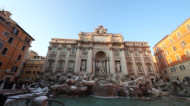特莱维喷泉/意大利罗马视频素材