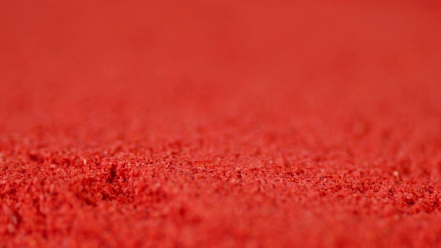 红辣椒粉。宏观背景。视频下载