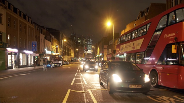 伦敦金斯兰路之夜视频素材
