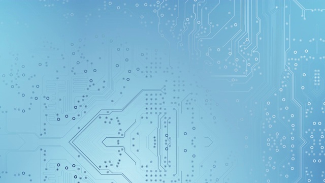 电路板背景-浅蓝色-可循环动画-计算机，数据，技术，人工智能视频素材
