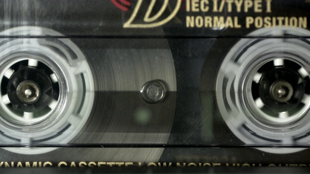 盒式录音机磁带运行关闭设置视频素材