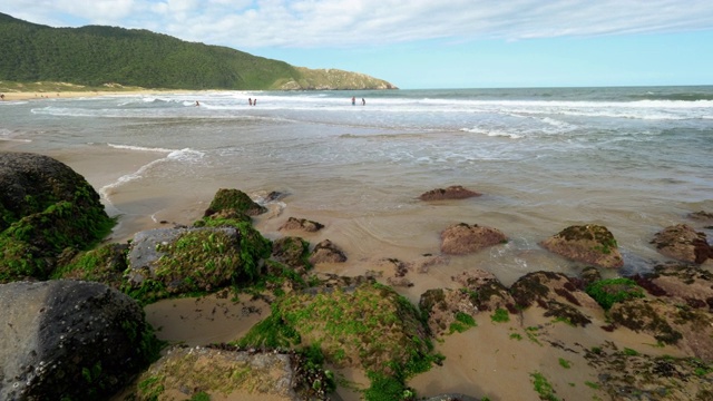拉古尼亚海滩Florianópolis，巴西视频素材