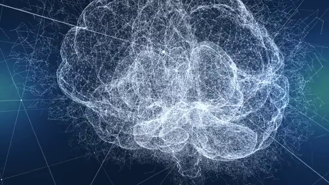 人工智能的大脑视频素材