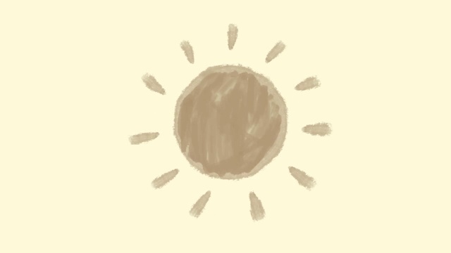 太阳的动画视频素材